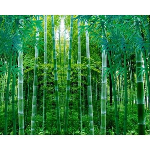 Beibehang Custom wallpaper home decoration bamboo TV background walls mural living room bedroom bed mural wallpaper for wall 3 d
