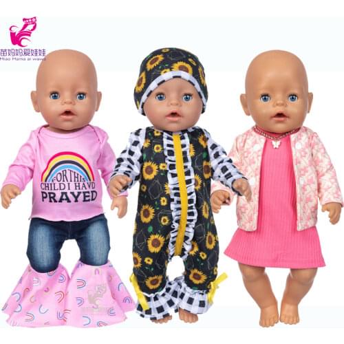 New Born Baby Doll Clothes 43 Cm for 18" Girl Doll Clothes Coat Toys Doll Outfits Baby Girl Gifts