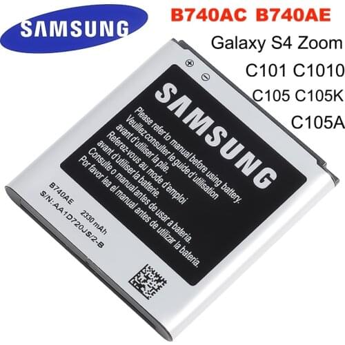 Samsung Galaxy S4 Zoom Original Battery B740AC B740AE 2330mAh For C101 C105 C105K C105A C101L C101S Replacement Battery