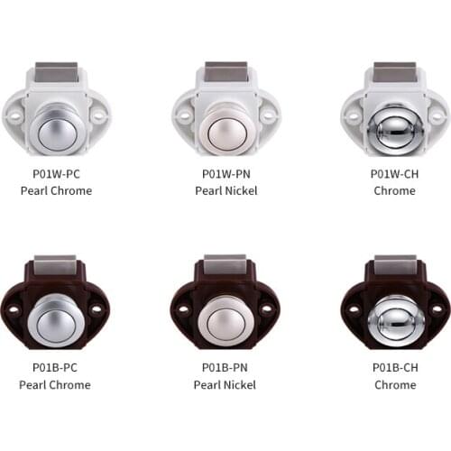 P01 Mini Push Lock Latch ABS Zinc Alloy 48*35MM Caravan RV Marine Boat