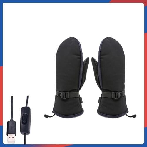 USB Powered Heated Gloves Warm Electric Hands Warmer For Winter Cycling Windproof Motorbike Riding Cycling Skiing Snowmobile New
