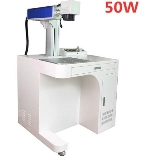 Raycus 20W 30W 50W Fiber Laser Marking Machine Desktop Metal Steel Engraving and Cutting 110V 220V
