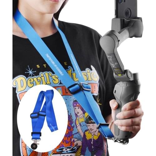 Adjustable Lanyard Sling Neck Strap for DJI OM 4 OSMO Mobile 2 Zhiyun Smooth 4 Mijia Feiyu Handheld Gimbal Stabilizer Mount Kits