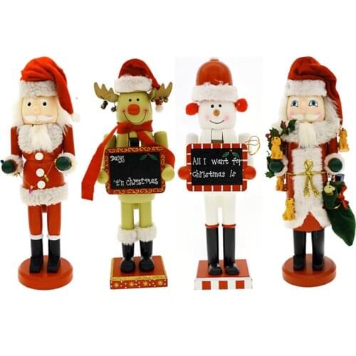 Christmas Santa Claus deer Snowman decoration nutcrackers puppet christmas decorations for home christmas gift for navidad 2019
