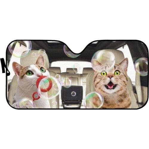 Nightmare Before Christmas Print Car Interior Accessories Front Windshield Window Cover Sunshade Durable Car Sun Shade Cover