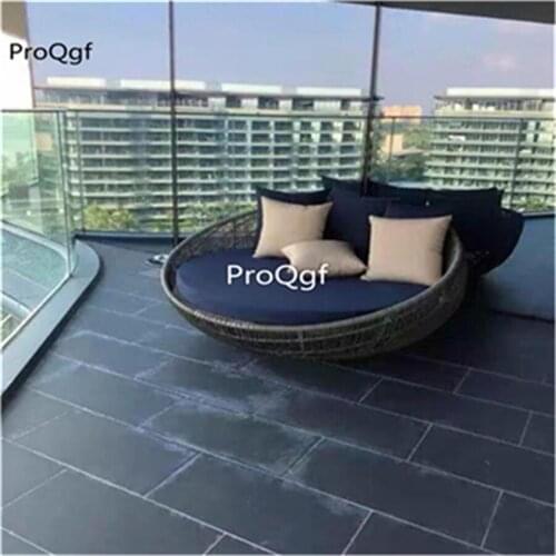 Prodgf 1 Set Diameter 180cm Rattan Outdoor Minshuku Bed