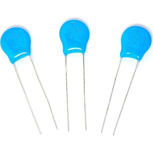 20PCS/LOT High Voltage Ceramic Capacitor 103M 2KV/103 0.01UF 10nF 2000V