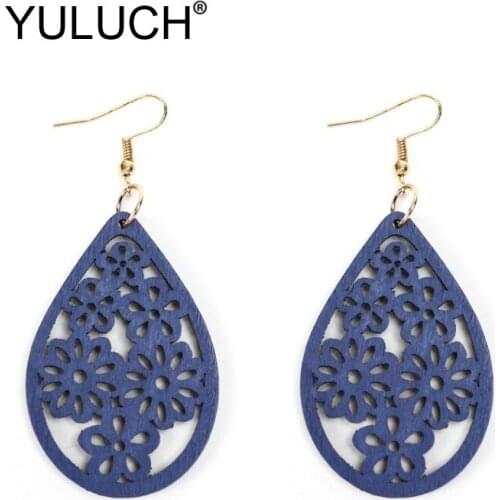 YULUCH Novelty Original Design Art Hollow Drop Earrings for Women Jewelry Elegant Carved Pendant Earring Birthday Gifts
