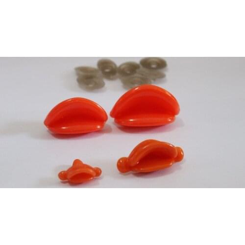 100pcs 25x10mm/42x18mm/42x22mm/47x25mm plastic toy mouth animal duck mouth & washer for diy plush doll findings-zise option