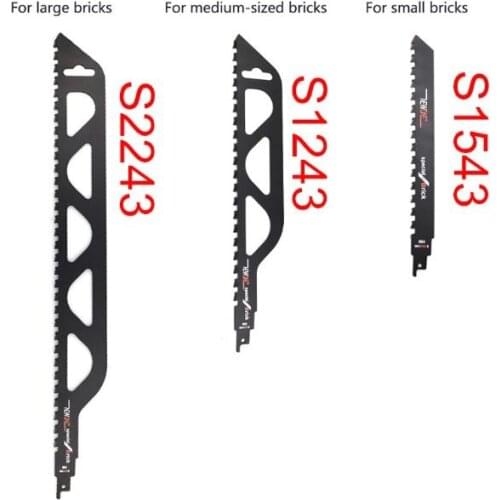 240mm/305mm/455mm Demolition Masonry Reciprocating Saw Blade for Cutting Concrete Brick Stone Alloy Steel Teeth