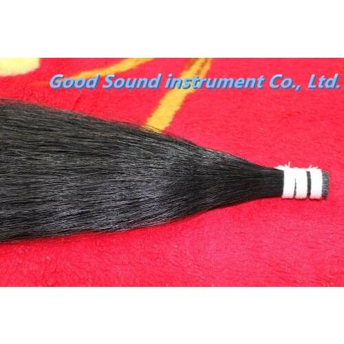 250g cello double bass Mongolia natural black bow hair horse tail 80-82 cm