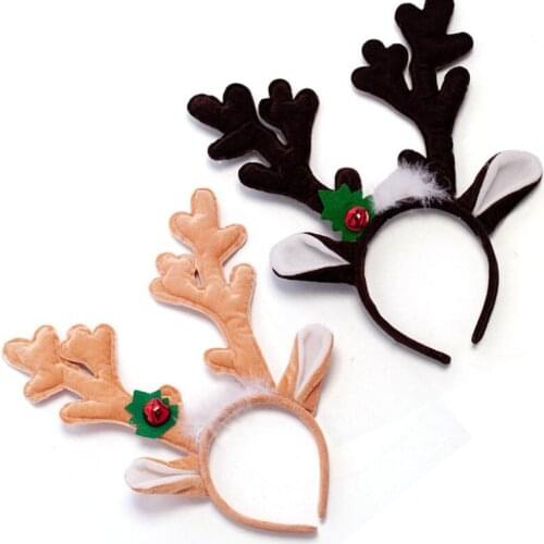 Christmas Supplies Home Decor Accessories Headband Hat Fancy Dress Hat Reindeer Antlers Santa Xmas Kids Adult LX8279