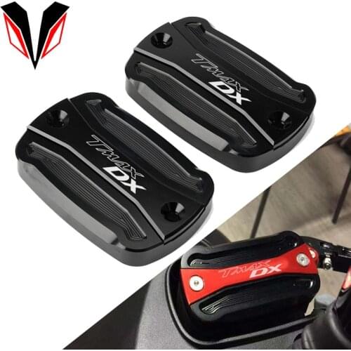 Motorcycle CNC Aluminum Front Brake Fluid Cylinder Covers Oil Cups For Yamaha TMAX DX T-MAX 530 DX 2017 2018 2019