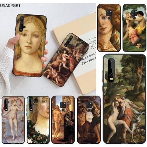 Art Paintings The Birth Of Venus Shell Phone Case for Huawei P40 P30 P20 lite Pro Mate 30 20 Pro P Smart 2020 prime
