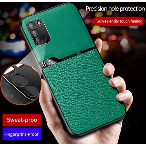 For Xiaomi POCO M3 Case Hard Matte PU Leather magnet protective back cover case for xiaomi poco m3 full cover phone shell