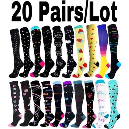 Dropship Compression Stockings Men Women Anti-slip Athletic Legging Nursing Socks For Edema, Diabetes, Varicose Veins, Maternity