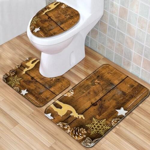Flower fashion texture pattern mat Bathroom mat Bath mat Bathroom bathroom bathroom products toilet mat set Bathroom mat Carpet