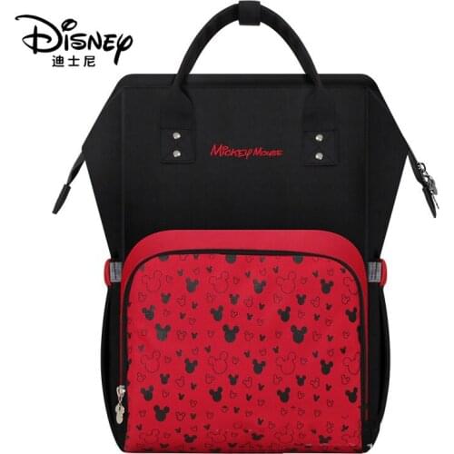Disney Genuine Mummy Bag Waterproof Large Capacity Woman Mickey Backpack Lady Shoulder Diaper Bags Fashion New Hobos