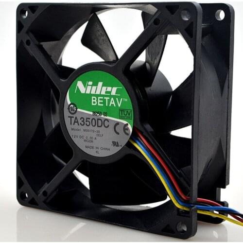 FOR Nidecta 350dcm35172-359032 12v 0.55a Dell desktop 4-wire temperature controlled fan