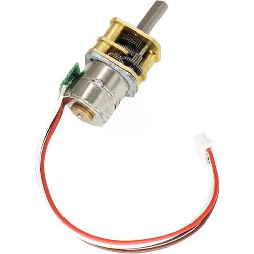 Hugwit Motor SR12-10BY 2 Phase 4 Wire Stepper Gear Motor 39 Ohm DC 5.0V Metal Gears RATIO 1:10 1:20 1:30 Small Structure