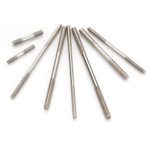 M3 304 Stainless Steel Double-ended M3 Screws Stud Bolts M3*20/25/30/40/50/60/70/80/90/100/110/120/130/140/150MM