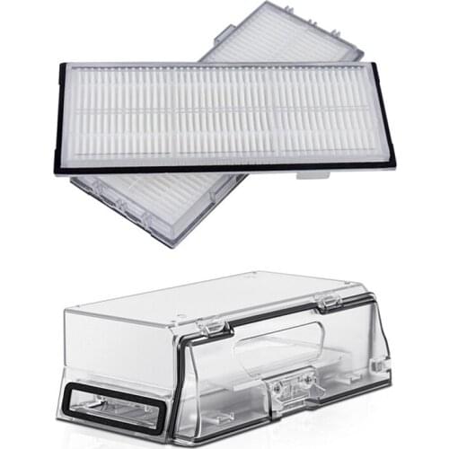 Dust Box Hepa Filter For Xiaomi Roborock S7 T7S T7S PLUS Robot Vacuum Cleaner Dust Bin Spare Parts