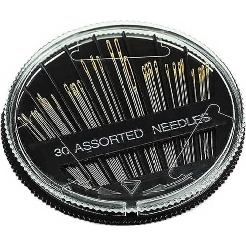 30PCS Assorted Hand Sewing Needles Embroidery Mending Craft Quilt Sew Case Clothes Sewing House Dropping