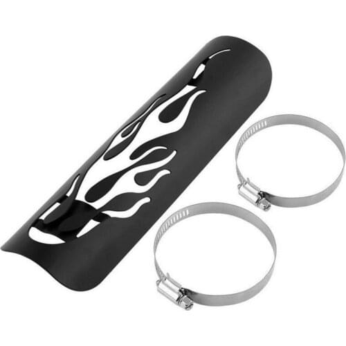 Motorcycle Curved Muffler Pipe Heat Shield Cover Guard Protector Accessories Motorbike Parts Exhaust Pipe Anti Scald Cover