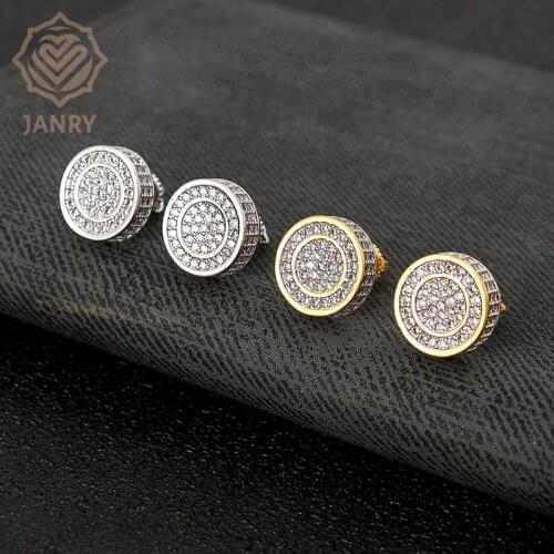 Серьги-гвоздики JANRY China At AliExpress