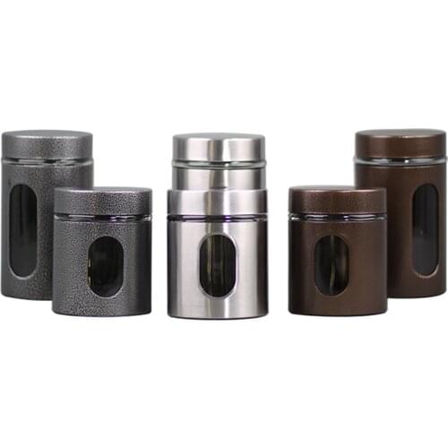 Xin Jia Yi Packaging Storage Tank With Window Kitchen Canisters Candy Jar Candle Container Tea Box Good Sealing Effect Tin Cans