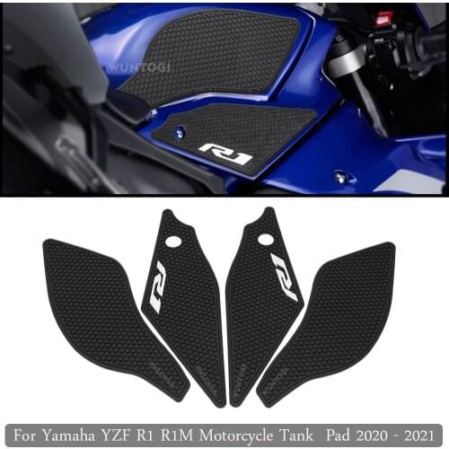 Motorcycle Fuel Tank Pad Tank Pad For Yamaha YZF R1 R1M YZFR1 2020 - 2021 Non-Slip Knee Pad Grip Fuel Tank Pad Stickers