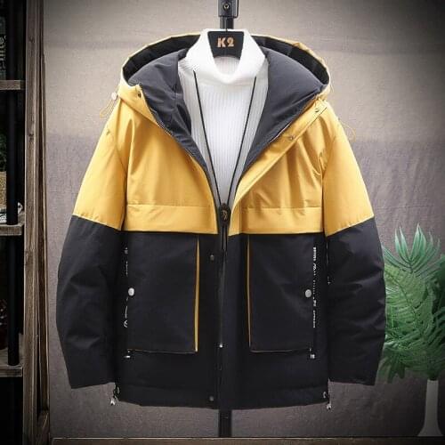 High Quality 2021 Winter Warm Thicken Zipper Coats Mens Hooded Parkas Casual Male Slim Zipper Multi-Pockets Overcoat Jackets