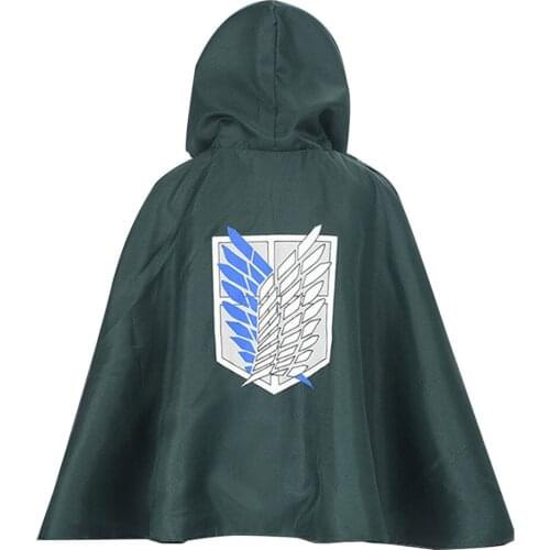 Attack on Titan Shingeki No Kyojin Survey Corps Cloak Cape Outfit Halloween Party Cosplay Costume