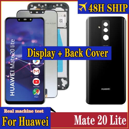 Original Display for Huawei Mate 20 Lite LCD Touch Screen Digitizer For Huawei Mate20 Lite Screen Repair Parts with back cover