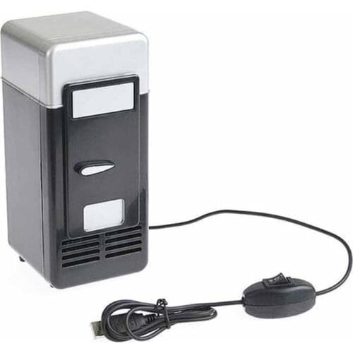Portable Mini 780ml Fridge USB Powered Car Drink Cooler Home Desktop Boat Travel Cosmetic Multipurpose Appliances Retailsale