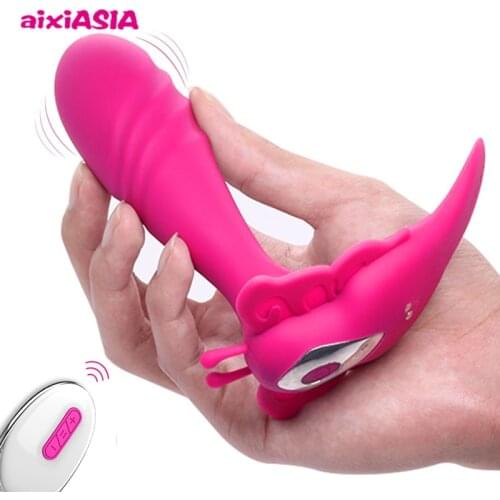Remote Control Butterfly Panties Vibrator G Spot Clitoris Stimulator Dildo Penis Sex Toys Shop For Couple Adults Intimate Goods