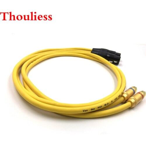 Thouliess Pair type-2 RCA to XLR Balacned Audio Cable 2RCA Male to2XLR Female Interconnect Cable with VDH Van Den Hul 102 MK III