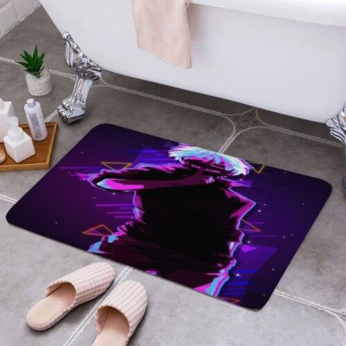 Tokyo ghoul Anti-slip Doormat Vacuuming Water Absorbing Kitchen Bedroon Bath Floor Mats Home Entrance Home Decora