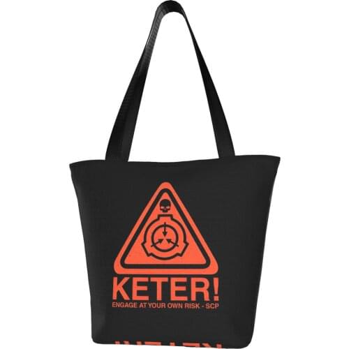 SCP Foundation Polyester outdoor girl handbag, woman shopping bag, shoulder bag, canvas bag, gift bag