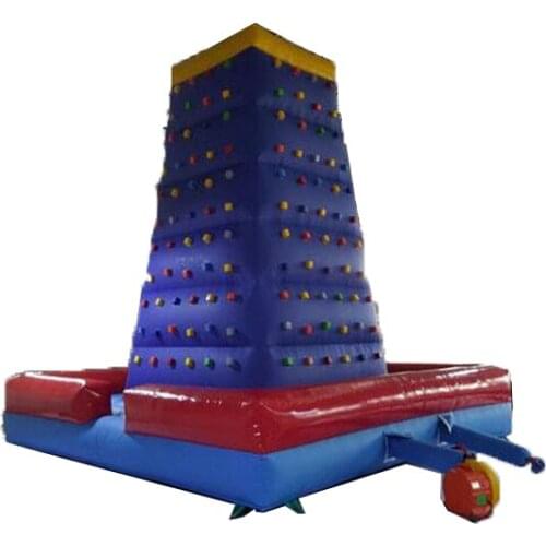 Outdoor sports games Polygon children inflatable climbing wall for amusement