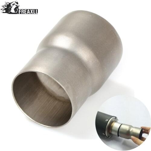 Universal 61mm-51mm Motorcycle Modified exhaust Muffler pipe Adapter Reducer Connector Pipe Tube For Kawasaki YAMAHA Honda BMW