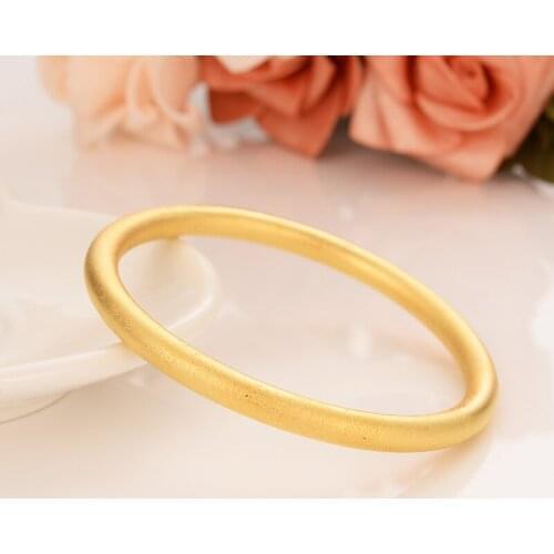 Dubai Gold Jewelry 1PC Bangles For women Ethiopian BanglesBracelets Jewelry chinese wedding bridal Bangles Gift