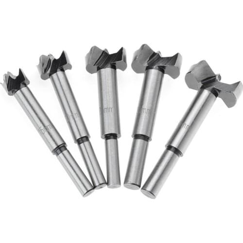 1Pcs 15-35mm Forstner Wood Drill Bit Set Hole Saw Cutter Drilling Tools for wood plastic Round Shank Hinge Hole Cutter Tips