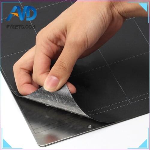 2pcs Prusa i3 MK3 MK52 Sheet Heat Bed Platform Black 3D Printer Buildplate Sticker Sheet For Prusa i3 Mk3 Mk2.5 Heat Bed