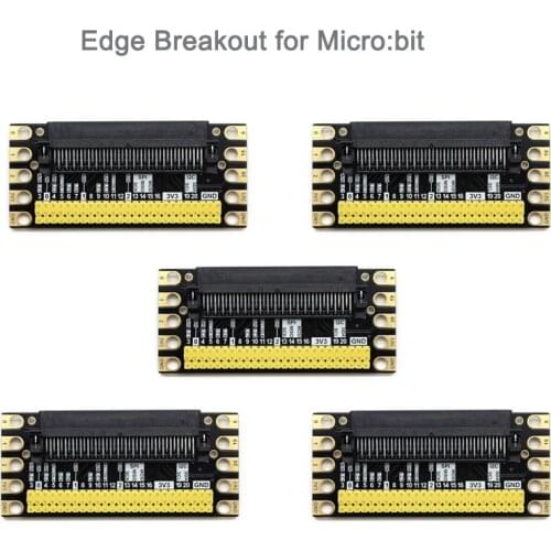 5pcs Edge Breakout I/O Expansion Extension Board for BBC micro:bit microbit,for Python Graphical Programming Starter Learner DIY