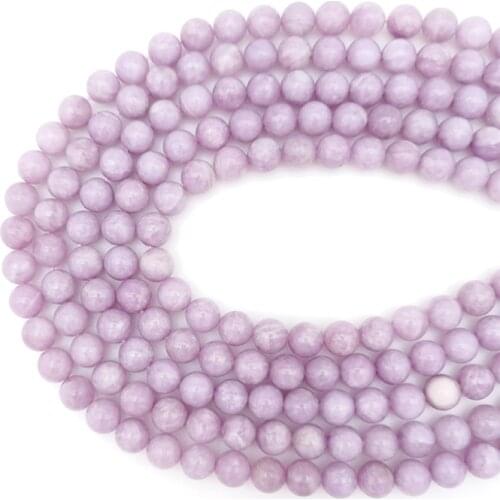 6-12mm Wholesale Natural Mineral Purple Lepidolite Semi-Precious Stone Gemstone Loose Beads for Jewelry Making Unique