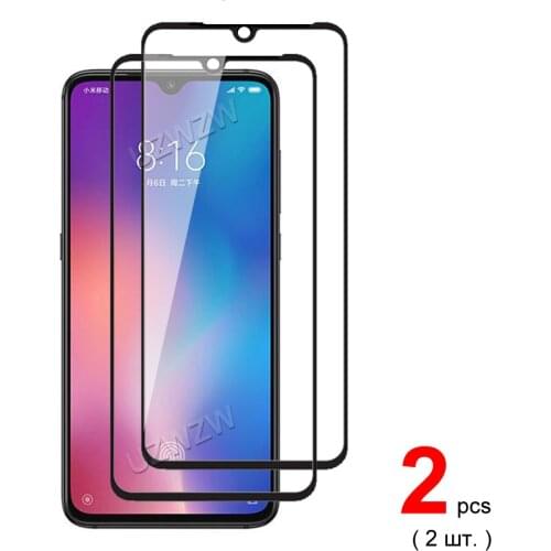 2pcs Full Cover Tempered Glass For Xiaomi Mi 9 SE / Mi 9 Pro / Mi 9 Lite Tempered Glass Screen Protector Protective Glass