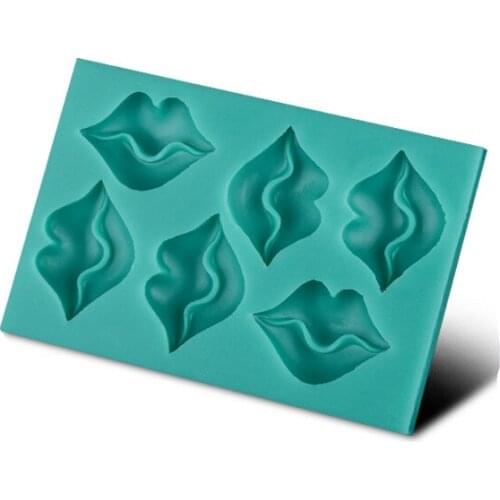 Lips Mouth Shape Instant Fondant Silicone Lace Mold Cake Mold Baking Tools Cake Decorating Tools D318