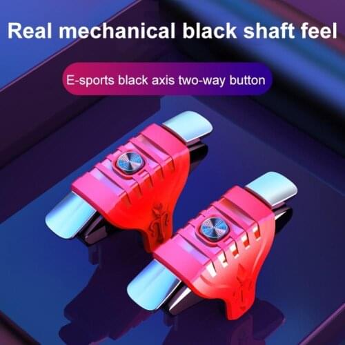 2Pcs F01 Metal Buttons Mobile Games Shooting Trigger Controller Gamepad for PUBG