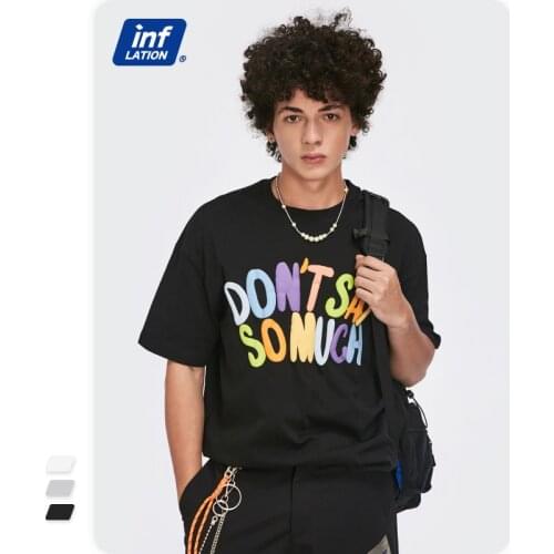 INFLATION Men's T-shirts With Inscriptions